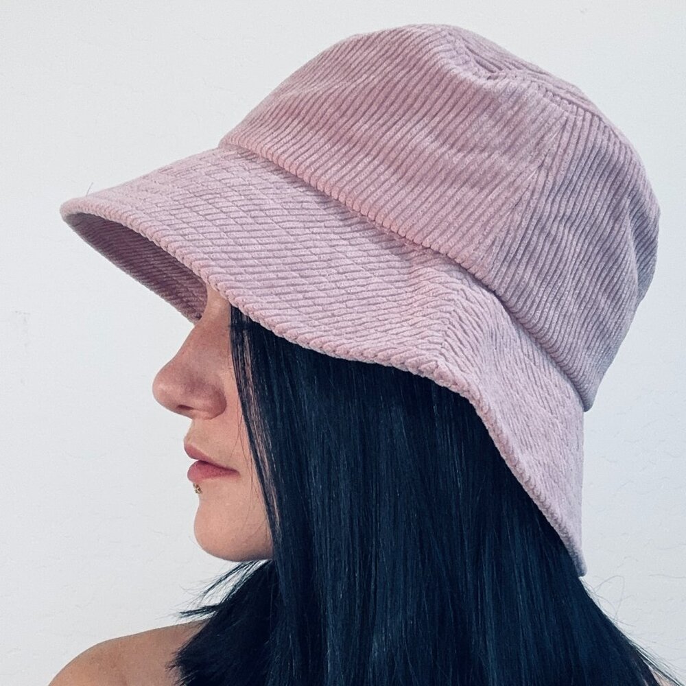 Rose Corduroy Bucket Hat